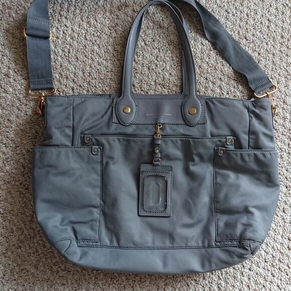 Marc by Marc Jacobs Preppy Nylon Clara large Tote gray - Picture 1 of 11